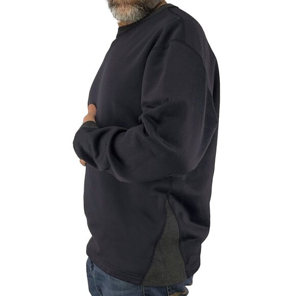 Kolor 2 Tone Cotton Blend Crew Neck Navy Blue & Gray Sweatshirt Sweater Size 3 - Picture 3 of 12